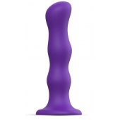 Фиолетовая насадка Strap-On-Me Dildo Geisha Balls size M - Strap-on-me - купить с доставкой в Липецке