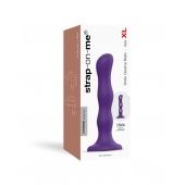 Фиолетовая насадка Strap-On-Me Dildo Geisha Balls size XL - Strap-on-me - купить с доставкой в Липецке