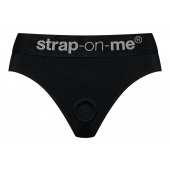 Черные трусики для насадок Heroine Lingerie Harness - size L - Strap-on-me - купить с доставкой в Липецке