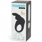 Черное эрекционное виброкольцо Happy Rabbit Rechargeable Rabbit Cock Ring - Happy Rabbit - в Липецке купить с доставкой