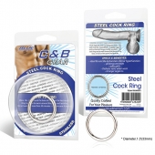 Стальное эрекционное кольцо STEEL COCK RING - 3.5 см. - BlueLine - в Липецке купить с доставкой