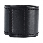 Хомут-утяжка для мошонки из искусственной кожи на липучке VELCRO BALL STRETCHER- 4 см. - BlueLine - в Липецке купить с доставкой