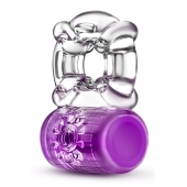 Фиолетовое эрекционное виброкольцо Pleaser Rechargeable C-Ring - Blush Novelties - в Липецке купить с доставкой