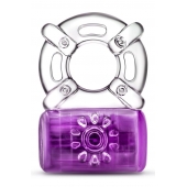 Фиолетовое эрекционное виброкольцо One Night Stand Vibrating C-Ring - Blush Novelties - в Липецке купить с доставкой