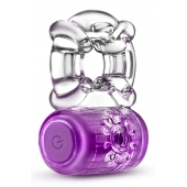 Фиолетовое эрекционное виброкольцо One Night Stand Vibrating C-Ring - Blush Novelties - в Липецке купить с доставкой