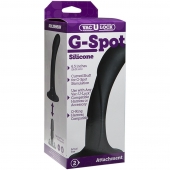 Черная изогнутая насадка Vac-U-Lock G-Spot - 16,5 см. - Doc Johnson - купить с доставкой в Липецке