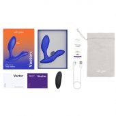 Синий анальный вибратор We-Vibe Vector+ - We-vibe - в Липецке купить с доставкой