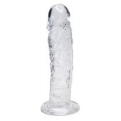 Прозрачный фаллоимитатор на присоске Empire Jelly Dildo - 19,3 см. - Adrien Lastic