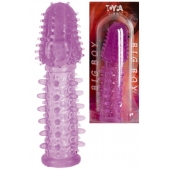 Фиолетовая насадка, удлиняющая половой член - 13,5 см. - Toyfa Basic - в Липецке купить с доставкой