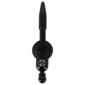 Черный уретральный вибростимулятор Vibrating Penis Plug - Orion - купить с доставкой в Липецке