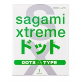 Презерватив Sagami Xtreme Type-E с точками - 1 шт. - Sagami - купить с доставкой в Липецке