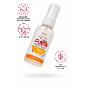 Съедобная гель-смазка Yovee «Двойной соблазн» с Д-пантенолом и вкусом клубники и дыни - 50 мл. - ToyFa - купить с доставкой в Липецке