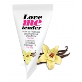 Съедобное согревающее массажное масло Love Me Tender Vanilla с ароматом ванили - 10 мл. - Love to Love - купить с доставкой в Липецке