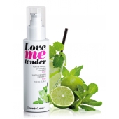 Съедобное согревающее массажное масло Love Me Tender Mojito с ароматом мохито - 100 мл. - Love to Love - купить с доставкой в Липецке