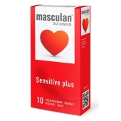 Презервативы Masculan Sensitive plus - 10 шт. - Masculan - купить с доставкой в Липецке