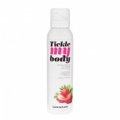 Массажная хрустящая пенка Tickle My Body Strawberry с ароматом клубники - 150 мл. - Love to Love - купить с доставкой в Липецке