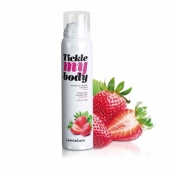 Массажная хрустящая пенка Tickle My Body Strawberry с ароматом клубники - 150 мл. - Love to Love - купить с доставкой в Липецке