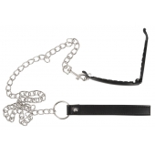 Зажим для половых губ с поводком Pussy Clamp With A Leash - Orion - купить с доставкой в Липецке