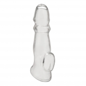 Прозрачная насадка для пениса Girthy Penis Enhancing Sleeve Extension - 17,1 см. - BlueLine - в Липецке купить с доставкой