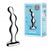 Стальной анальный фаллоимитатор для простаты Stainless Steel Anal Beads - 13 см. - b-Vibe - в Липецке купить с доставкой