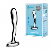 Стальной стимулятор простаты Stainless Steel Prostate Plug - 11,5 см. - b-Vibe - в Липецке купить с доставкой