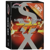 Презервативы Sagami Xtreme ENERGY с ароматом энергетика - 3 шт. - Sagami - купить с доставкой в Липецке