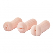 Набор из 3 мастурбаторов The Girl Next Door Tina - Dream Toys - в Липецке купить с доставкой