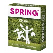 Классические презервативы SPRING CLASSIC - 3 шт. - SPRING - купить с доставкой в Липецке