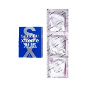 Розовые презервативы Sagami Xtreme FEEL FIT 3D - 3 шт. - Sagami - купить с доставкой в Липецке