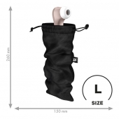 Черный мешочек для хранения игрушек Treasure Bag L - Satisfyer - купить с доставкой в Липецке