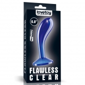 Синяя анальная втулка Flawless Clear Prostate Plug 6.0 - 15 см. - Lovetoy - в Липецке купить с доставкой