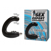 Чёрный массажёр простаты серии Sex Expert - Sex Expert - в Липецке купить с доставкой