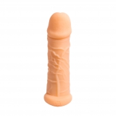 Телесный фаллоудлинитель Extra Size Bubbles - 15,5 см. - Lola Games - в Липецке купить с доставкой