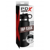 Черный мастурбатор в виде бутылки Fap Flask - Pipedream - в Липецке купить с доставкой