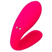 Розовый вибратор для пар Prawno с пультом ДУ - ToyFa