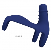 Синяя вибронасадка на пенис Vibrating Penis Sling - Baile - в Липецке купить с доставкой