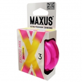 Ароматизированные презервативы Maxus Exotic Mix - 3 шт. - Maxus - купить с доставкой в Липецке
