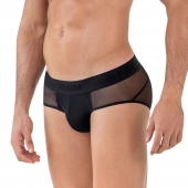 Черные полупрозрачные трусы-брифы Yin Yang Brief - Clever Masculine Underwear купить с доставкой