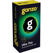 Прозрачные ультратонкие презервативы Ganzo Ultra thin - 15 шт. - Ganzo - купить с доставкой в Липецке