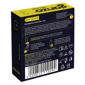 Ультратонкие презервативы Ganzo Ultra thin - 3 шт. - Ganzo - купить с доставкой в Липецке
