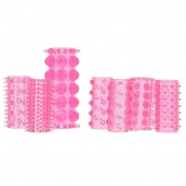 Набор из 7 розовых насадок на пенис ONE-A-DAY PENIS SLEEVES PINK - Seven Creations - в Липецке купить с доставкой