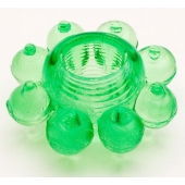 Зеленое эрекционное кольцо-цветок - Toyfa Basic - в Липецке купить с доставкой