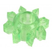 Зеленое эрекционное кольцо-звезда - Toyfa Basic - в Липецке купить с доставкой