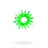 Зеленое эрекционное кольцо-солнце - Toyfa Basic - в Липецке купить с доставкой