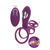 Фиолетовая эрекционная вибронасадка Halo Halo C-Ring Sleeve - Toy Joy - в Липецке купить с доставкой