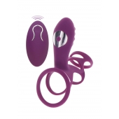 Фиолетовая эрекционная вибронасадка Halo Halo C-Ring Sleeve - Toy Joy - в Липецке купить с доставкой