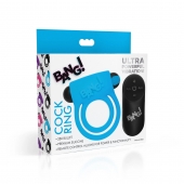 Голубое эрекционное виброкольцо 28X Remote Control Vibrating Cock Ring   Bullet - XR Brands - в Липецке купить с доставкой