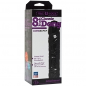 Насадка-фаллоимитатор Vac-U-Lock CodeBlack 8 Inch Classic Dong - 19,3 см. - Doc Johnson - купить с доставкой в Липецке