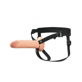 Полый страпон на ремнях 8’’ Hollow Silicone Strap-on - Pipedream - купить с доставкой в Липецке