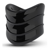 Черное эрекционное кольцо на мошонку Beef Ball Stretcher Snug X Long - Blush Novelties - в Липецке купить с доставкой